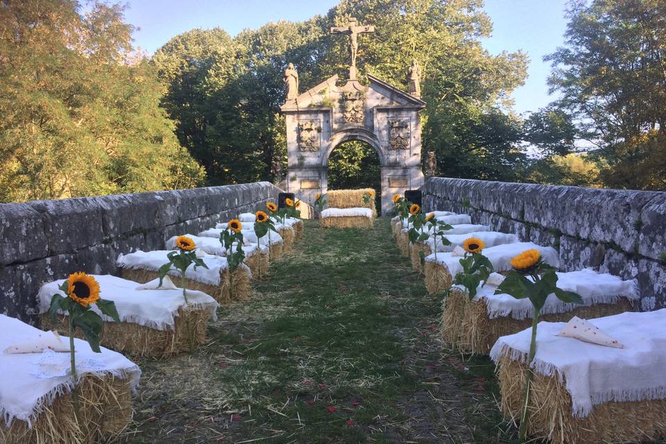 Alquiler de fardos para ceremonia