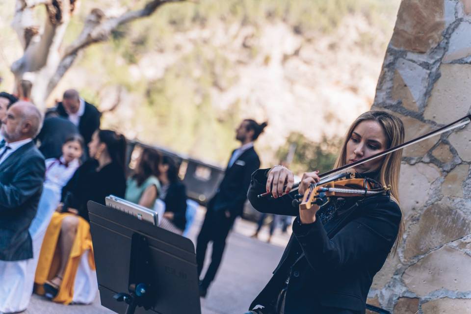 Violín y piano, ceremonia