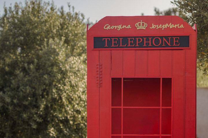 Cabina teléfono para bodas