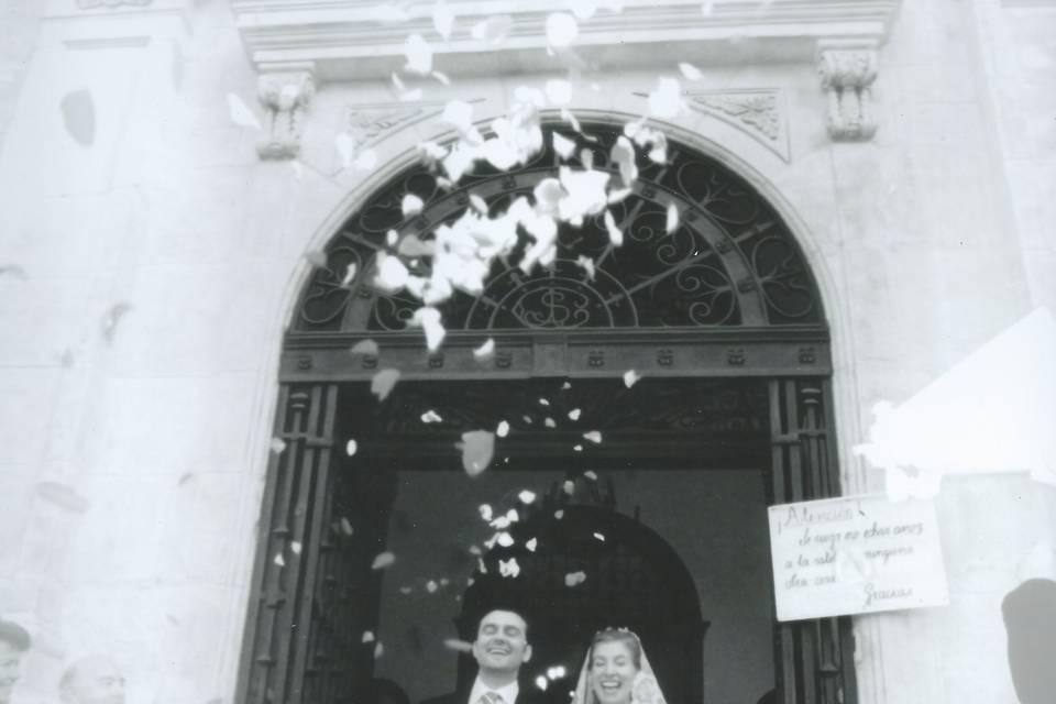 Salida de la iglesia