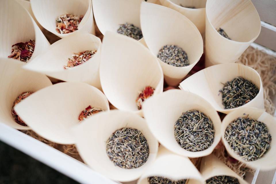 Conos de lavanda