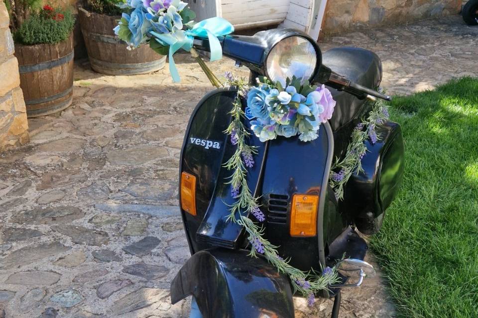 Detalles de la Vespa