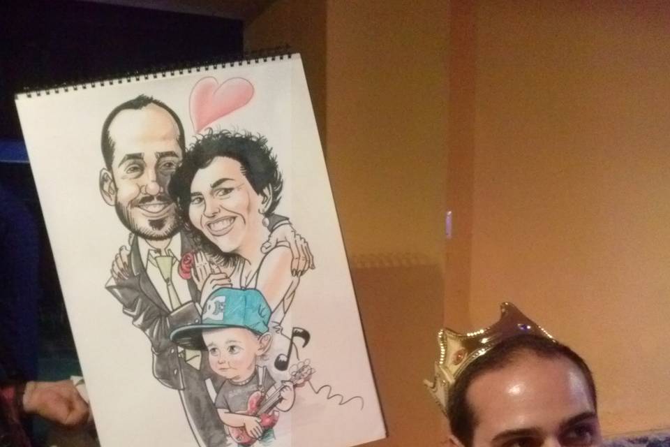 Caricatura de estudio