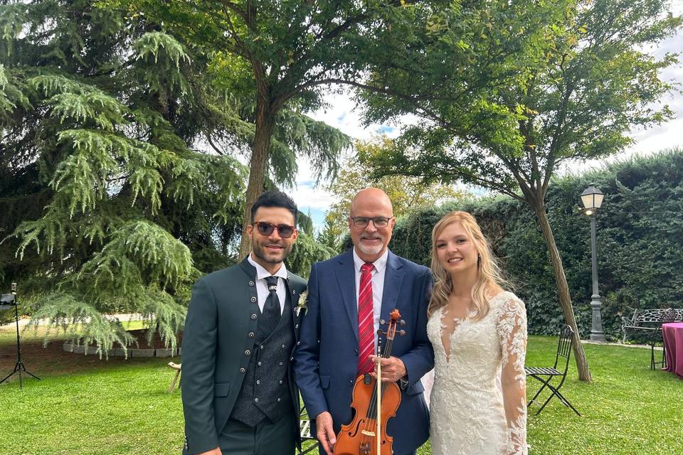 En la Boda de Laura y Giovanni