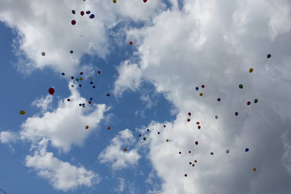 Suelta de globos