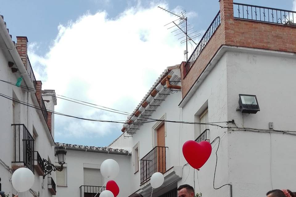 Suelta de globos