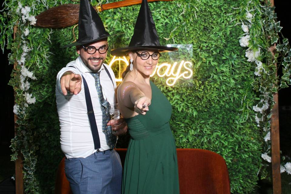 Fotocall con neon