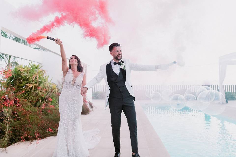 Boda de Marjorie González