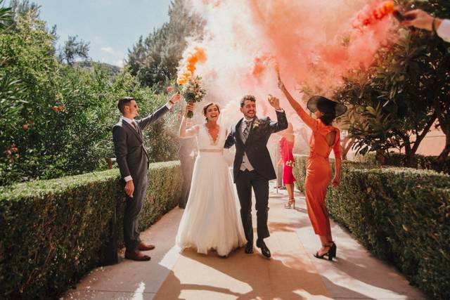 ¡La entrada de los novios!