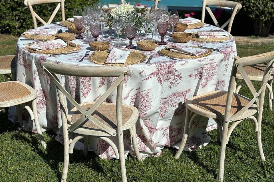 Mantel  Toile de Jouy Vino