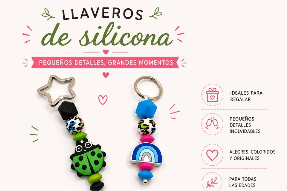 Llaveros de Silicona Personali