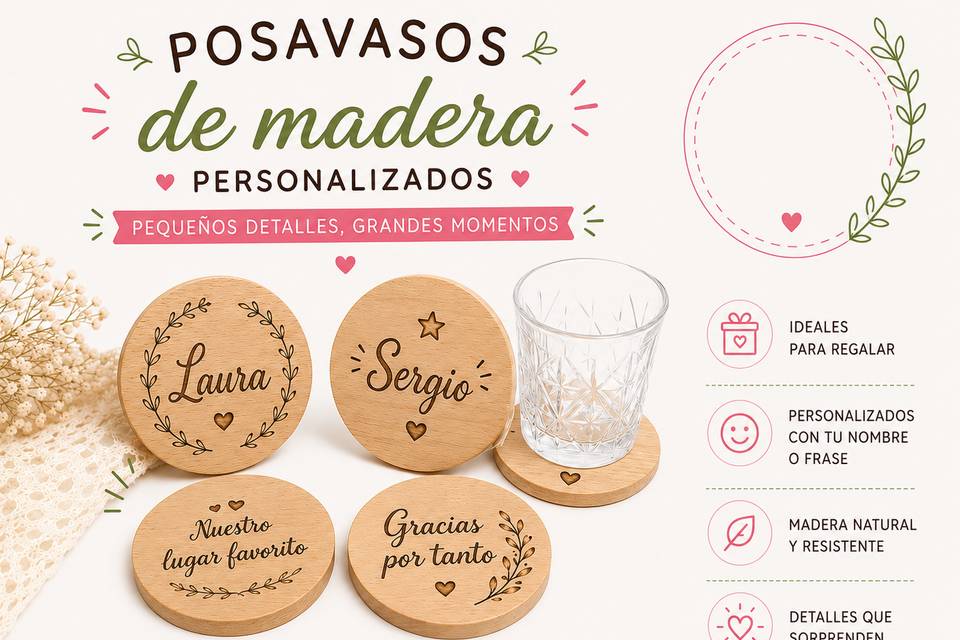 Posavasos personalizados