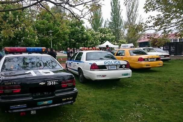 Policia y taxi de new york