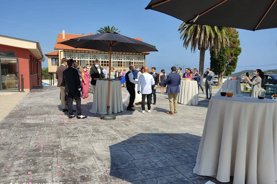 Terraza vistas al mar