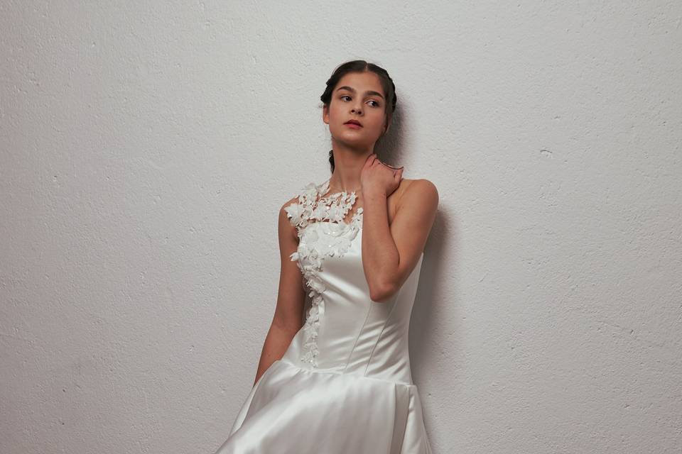 Novia en bolanco