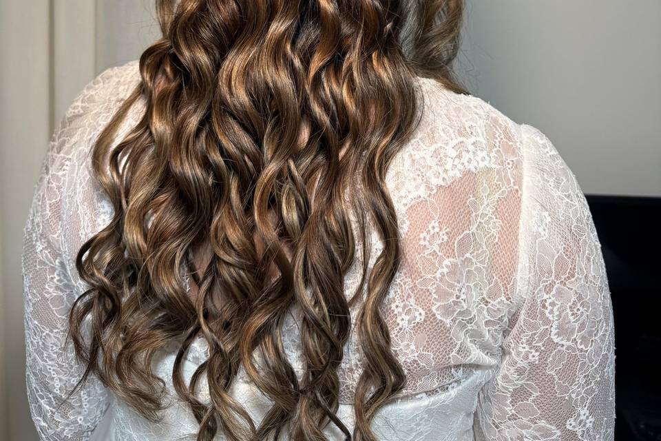 Semi recogido de novia