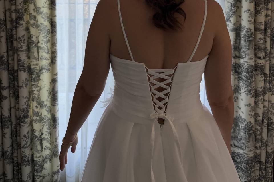 Semi recogido novia