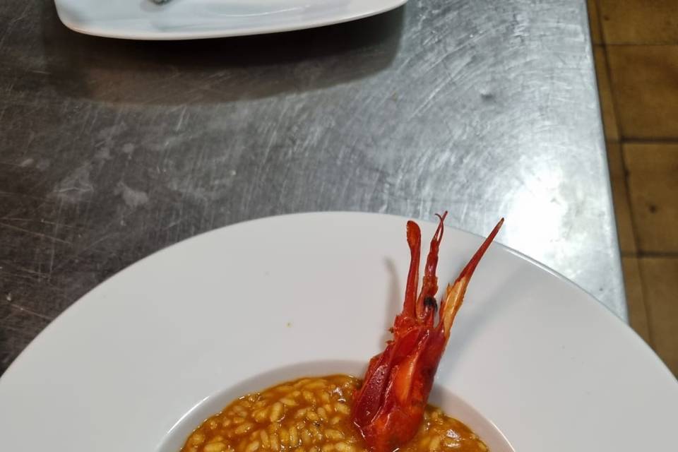 Arroz caldoso con bogavante