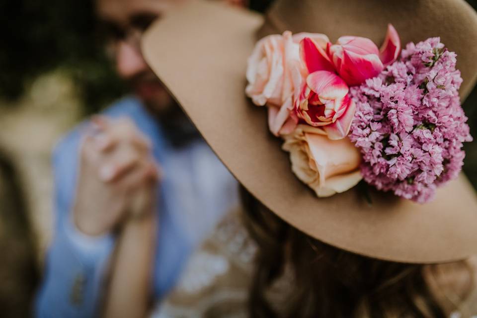 Tocado de flores