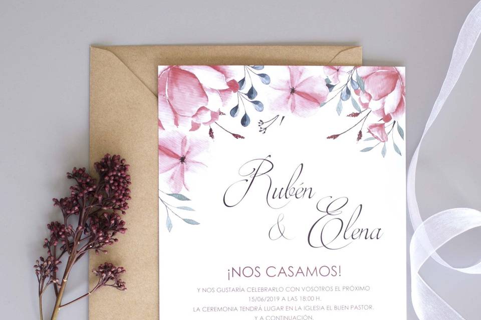 Tarjeta de boda