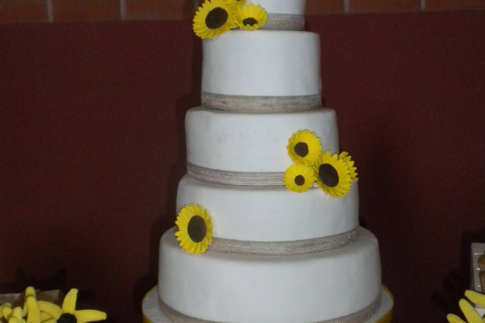 Tarta girasoles