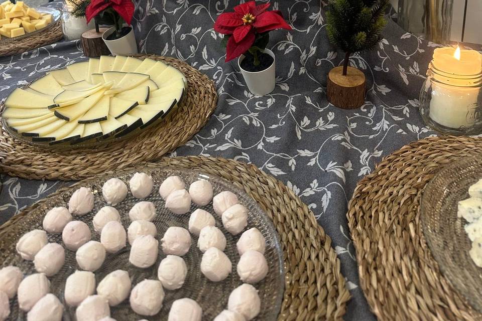 Corner de quesos navideño