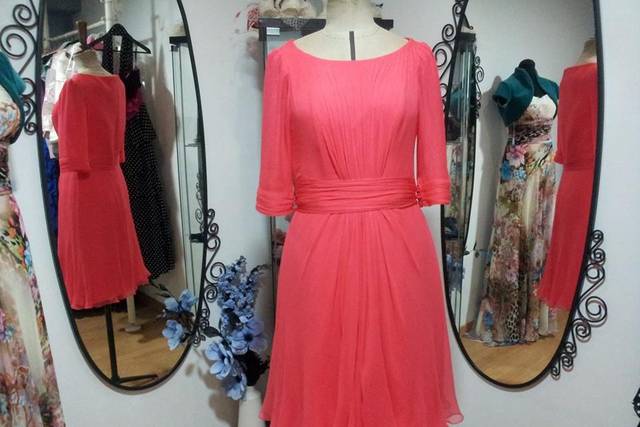 Vestido coral