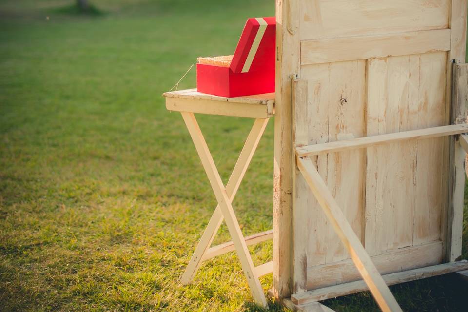 Detalle boda en el campo