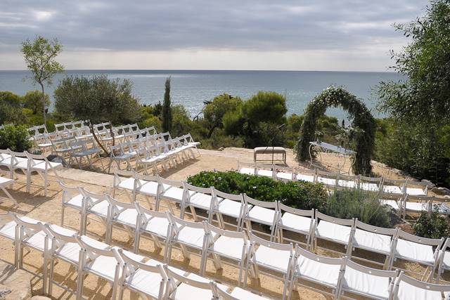 Ceremonia frente al mar