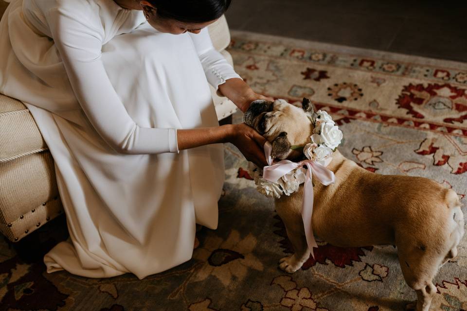 Preparativos de la novia