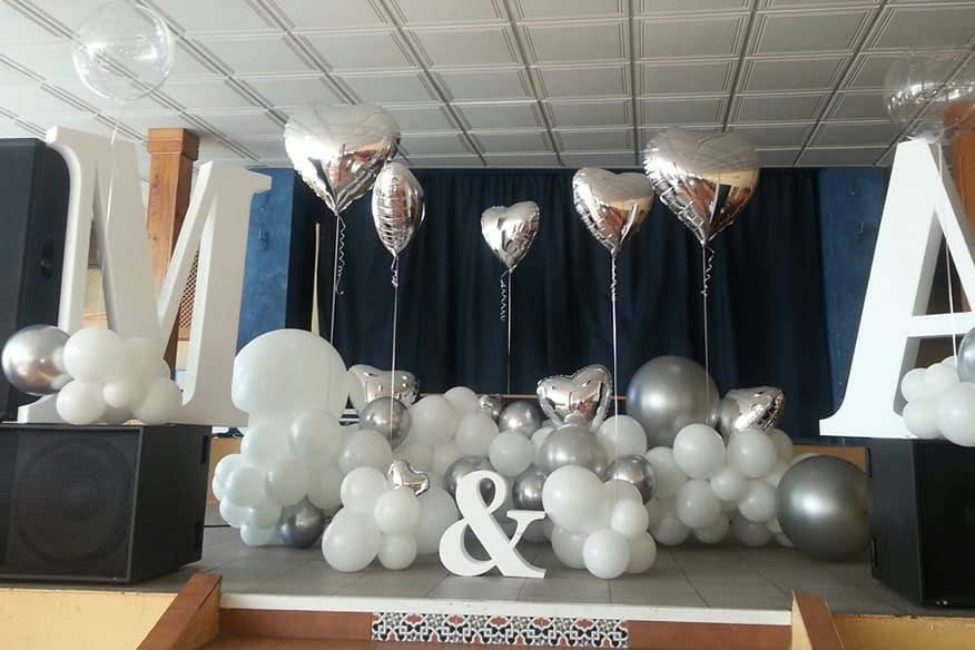 Rincón de globos para boda