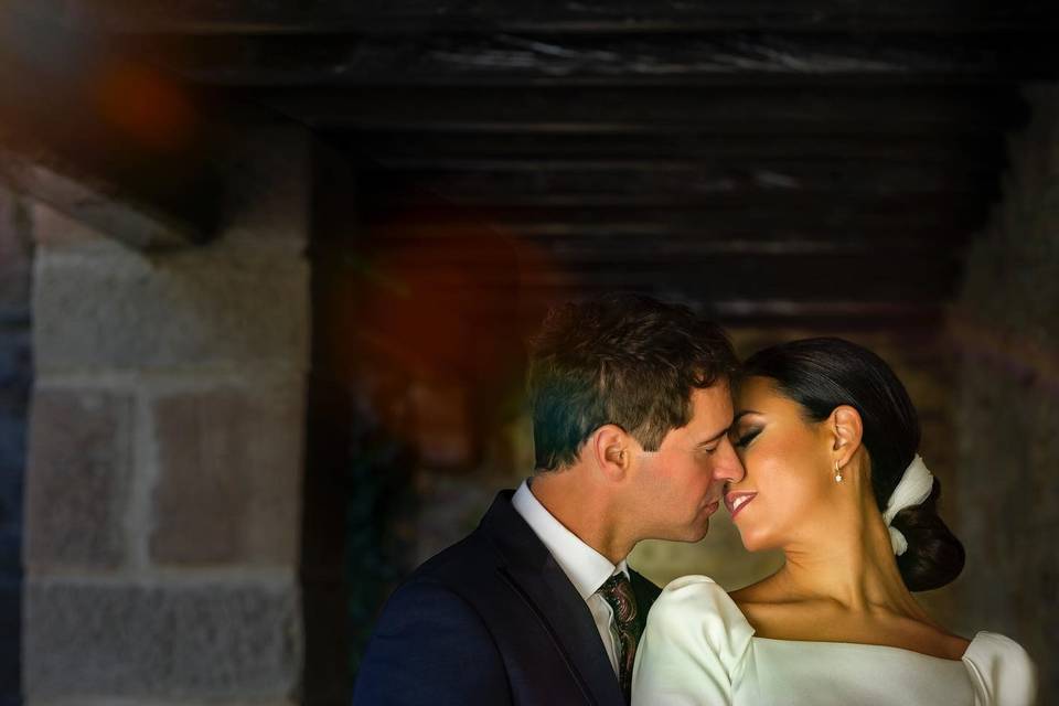 Novios en Castillo de Javier