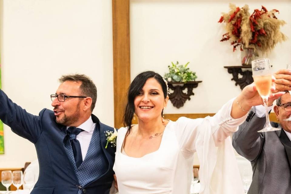 Rocío y Luis mesa nupcial