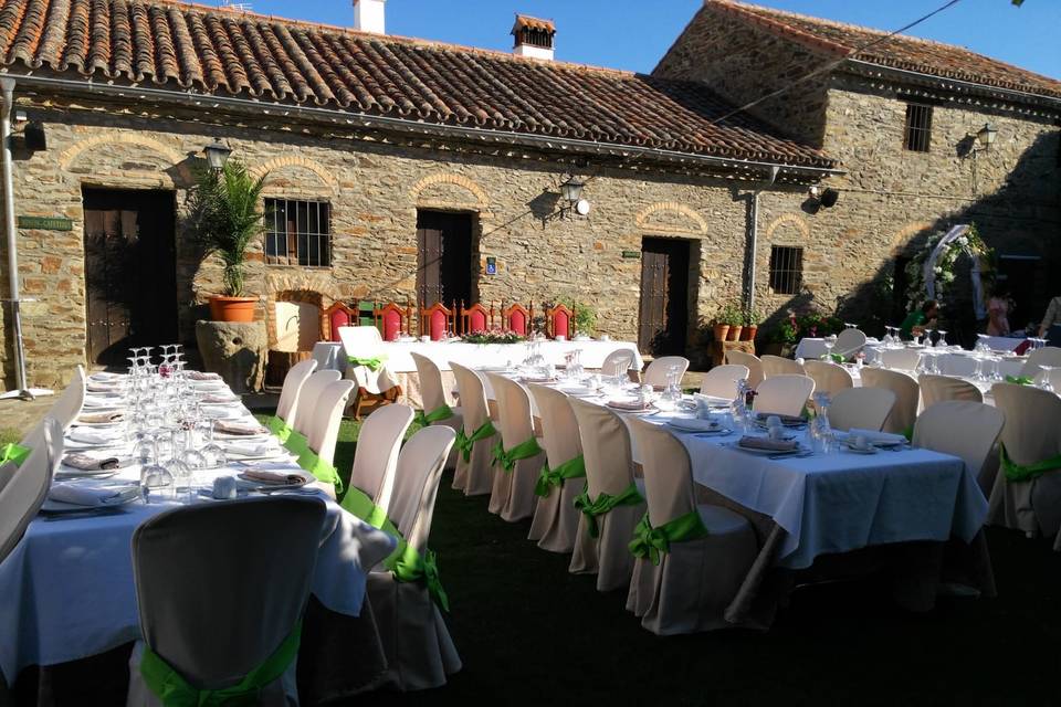 Banquete en la terraza