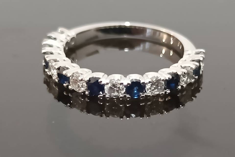 Alianza zafiros y diamantes