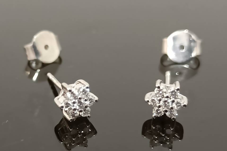 Pendientes de diamantes
