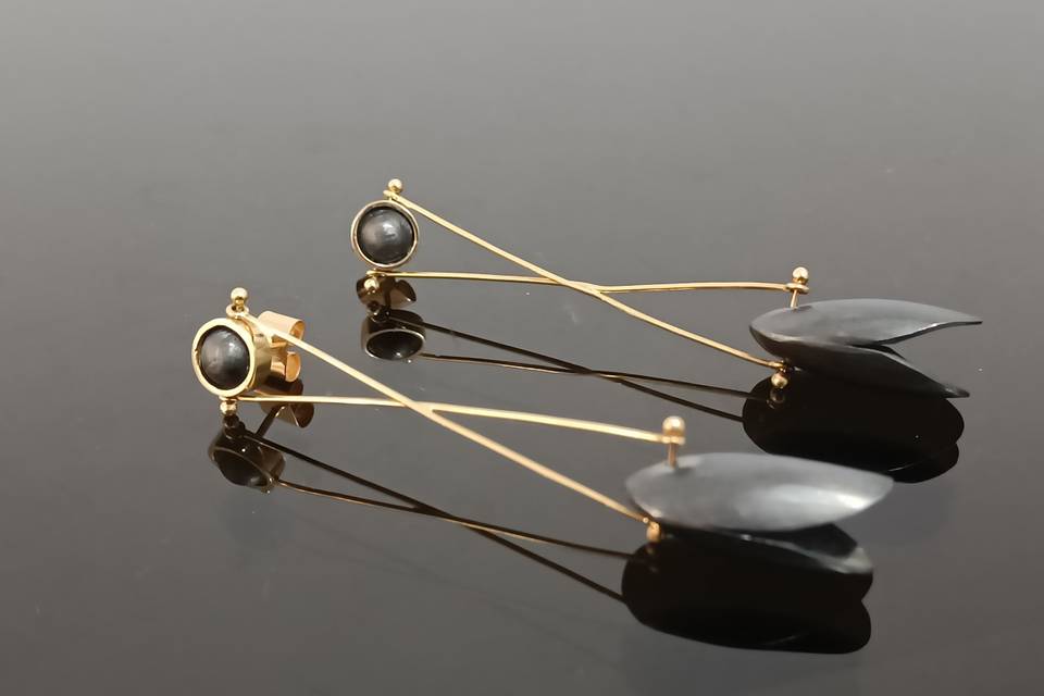 Pendientes oro y plata