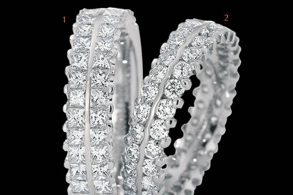 Anillo de oro blanco
