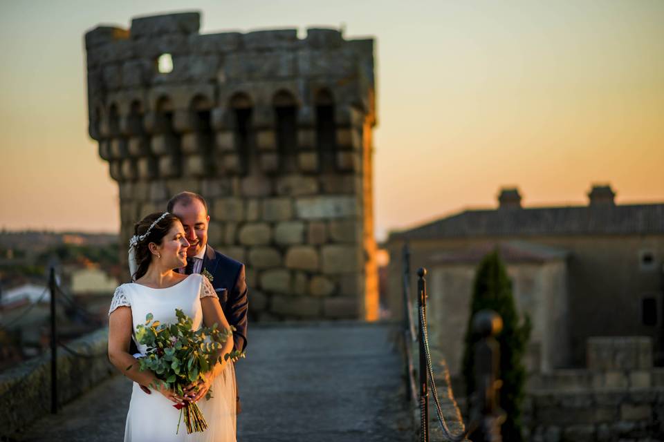 Atardecer en el castillo