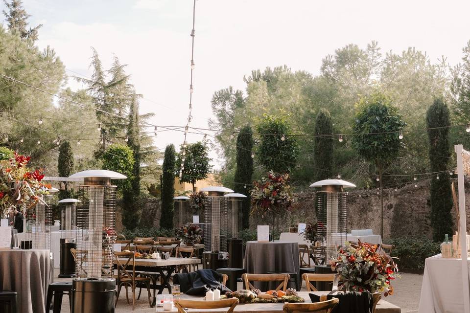 Patio guirnaldas