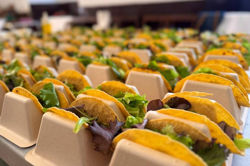 Tacos recién montados
