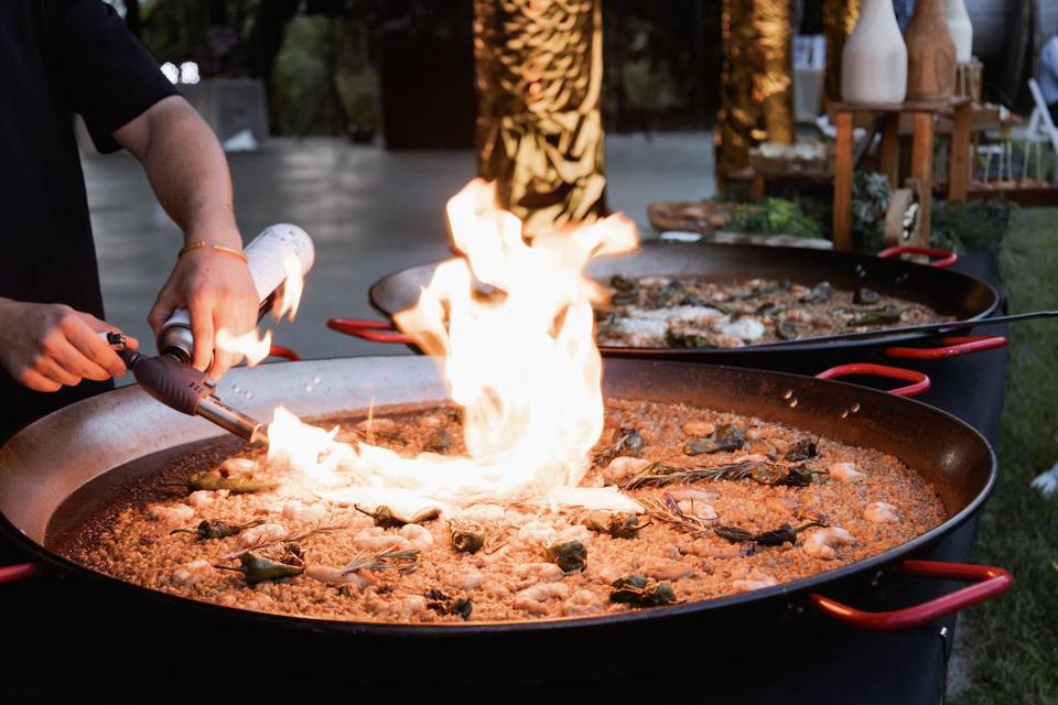 Showcooking al fuego