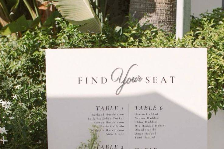 Seating plan