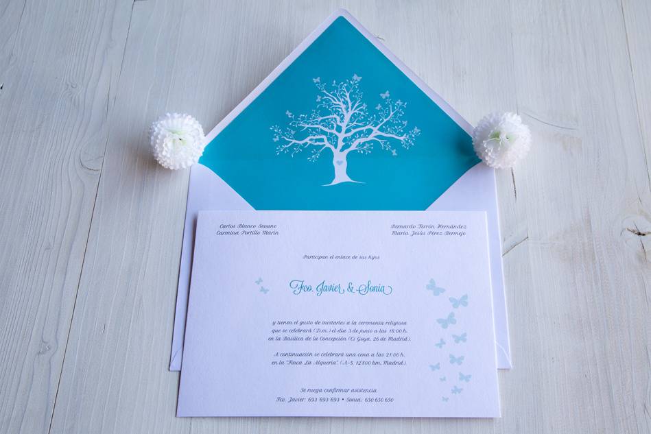 Invitación Sonia y Javi