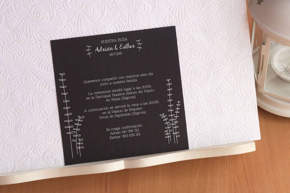 Invitación Adrián y Esther