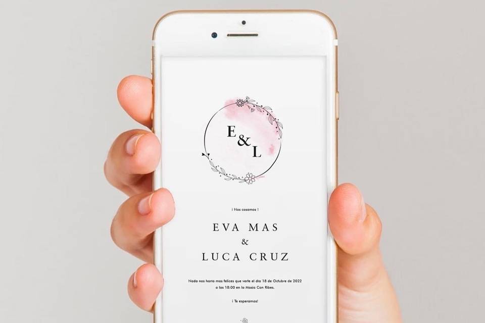 Invitación digital de Eva & Luca