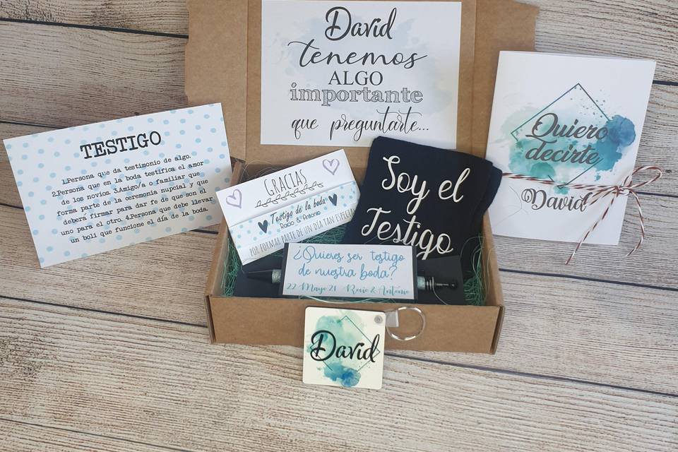 Kit de testigo para hombre