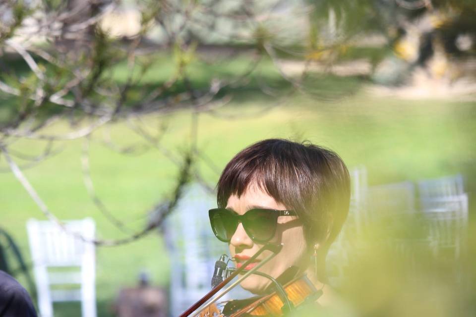 Oboé, violín y cello (Poblet)