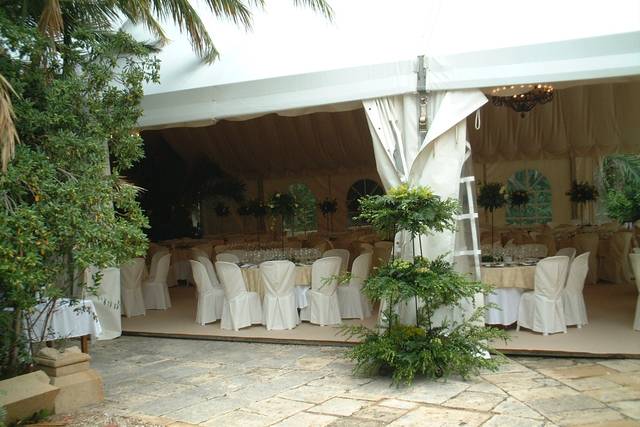 Boda en una carpa