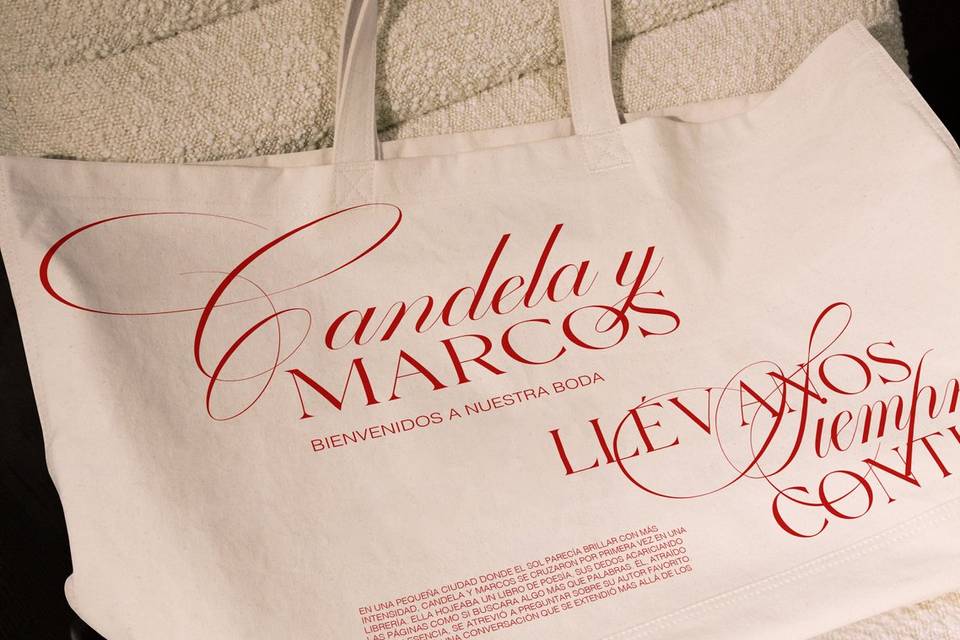 Tote bags para invitados